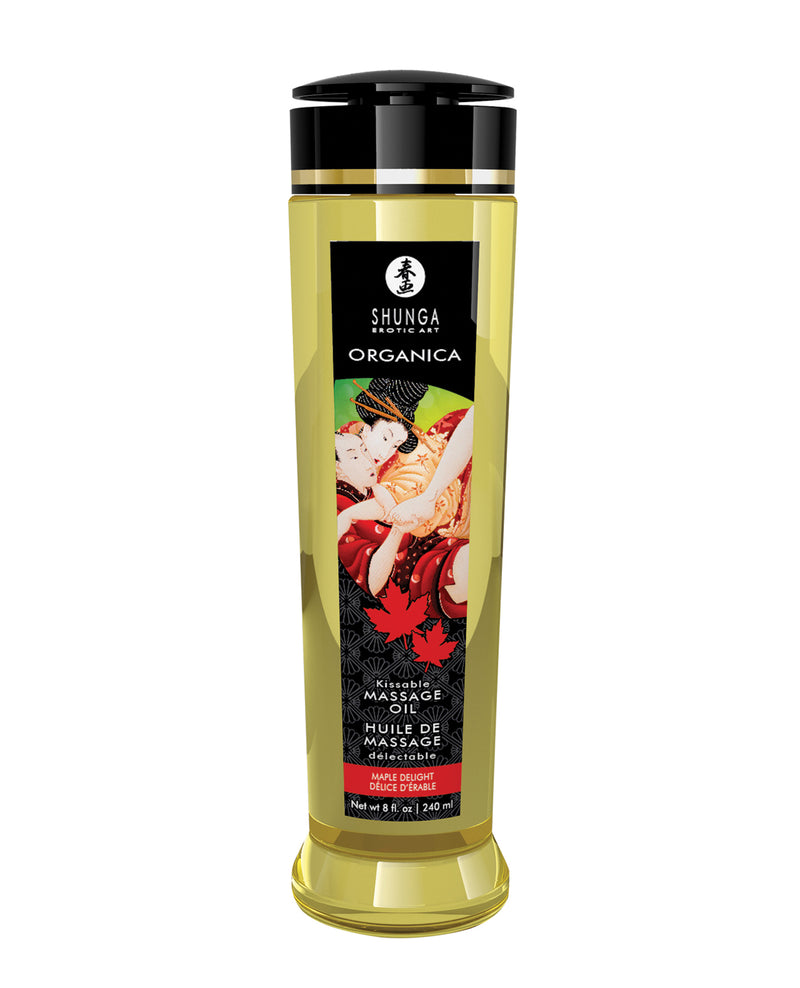 Shunga Organica Kissable Massage Oil 8 oz - Assorted Flavors