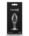 Crystal Desires Glass Heart Gem Butt Plug Medium - Red