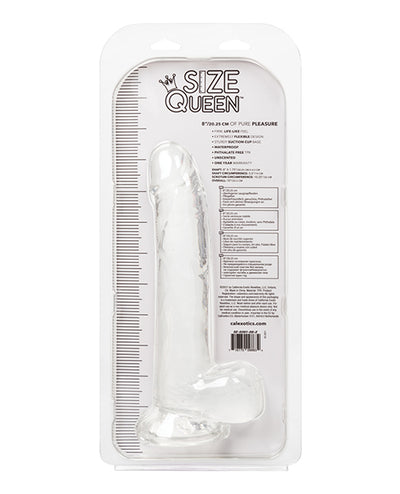 Size Queen 8" Dildo - Clear