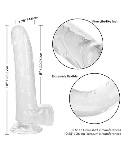 Size Queen 8" Dildo - Clear