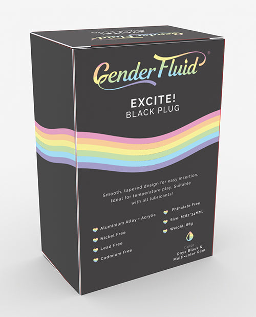 Gender Fluid Excite! Plug - Black