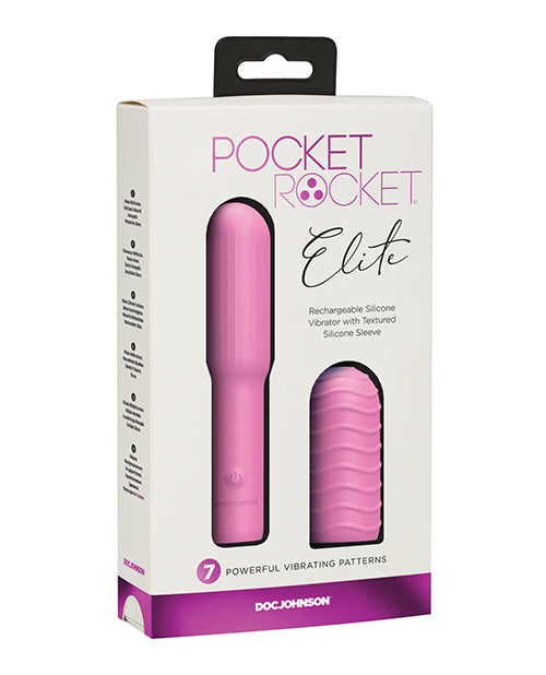 Pocket Rocket Elite Rechargeable w/Removable Sleeve - Assorted Colors