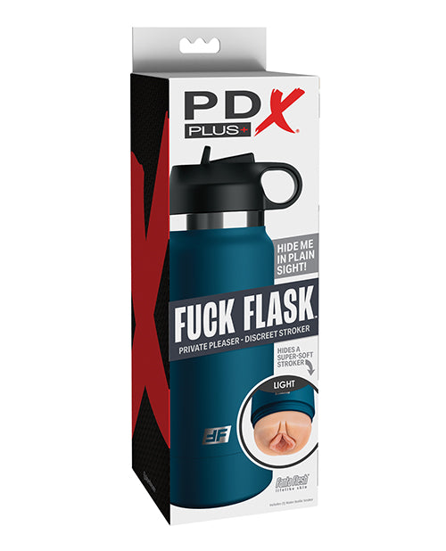 PDX Plus Fuck Flask Private Pleaser Stroker - Light/Blue