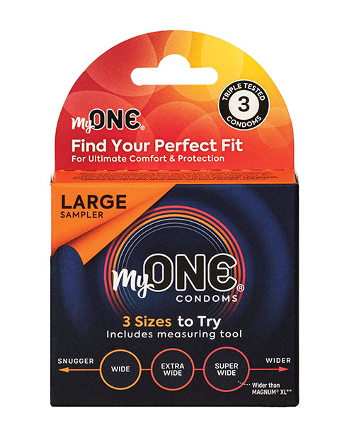 My One Large Sampler Condoms  - Pack of 3