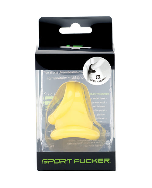 Sport Fucker Cock Harness - Yellow