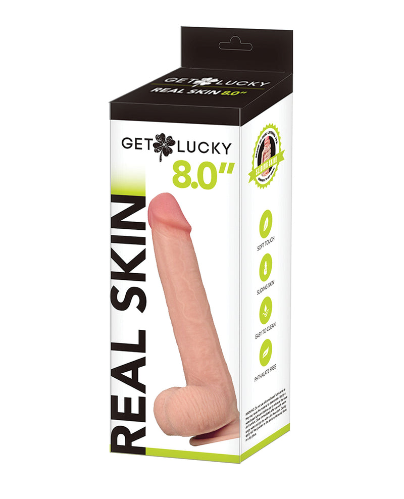 Get Lucky 8.0" Real Skin Series - Assorted Colors