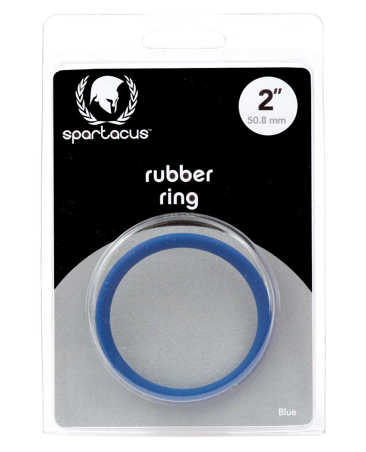 Spartacus 2" Rubber Cock Ring - Blue