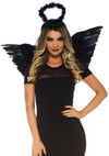 2pc. Angel Accessory Kit, includes wings and haloBlack / One SizeCostumes