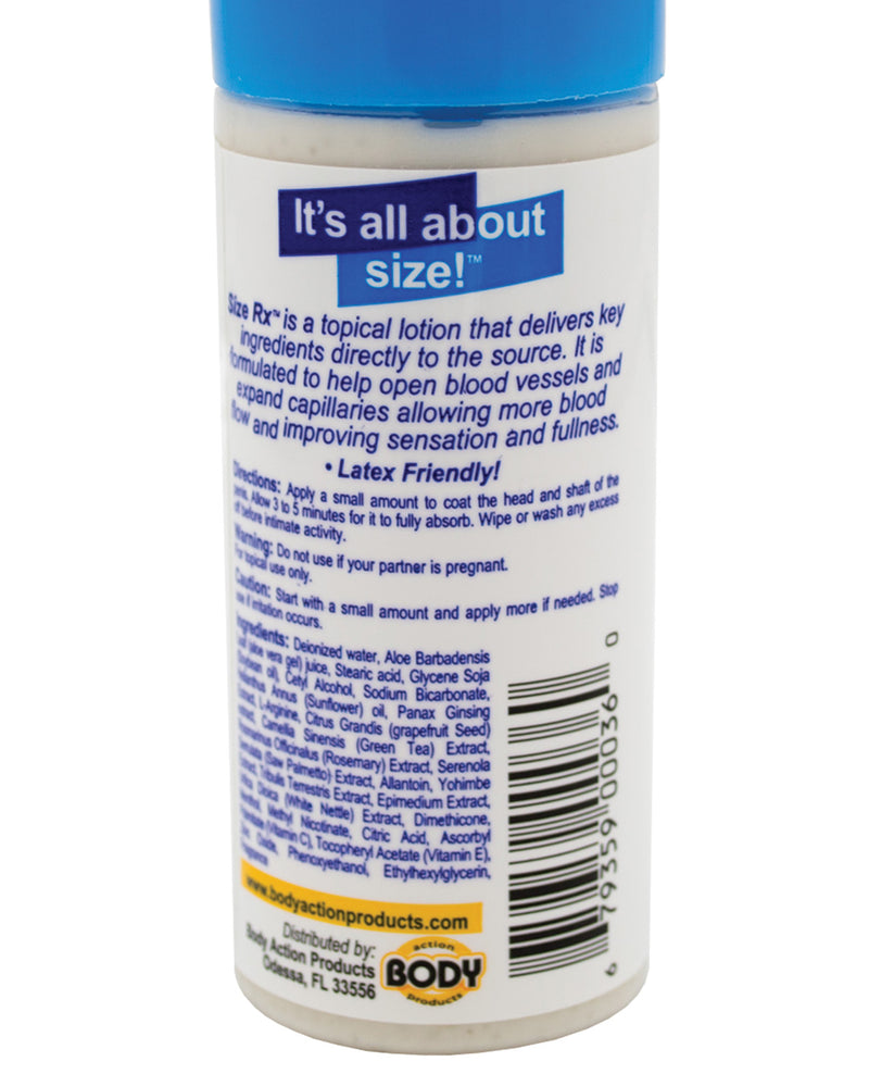 Size Rx Lotion - 2 oz Bottle