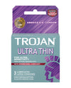 Trojan Ultra Thin Armor Spermicidal - Box of 3