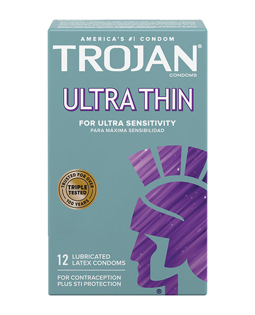 Trojan Ultra Thin Condoms - Box of 12