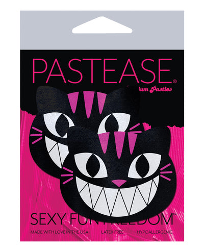 Pastease Grinning Kitty Cat - Black/Pink O/S