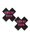 Pastease Great Tits Cross - Black/Pink O/S