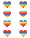 Pastease Mini Rainbow Heart - Pack of 8 O/S