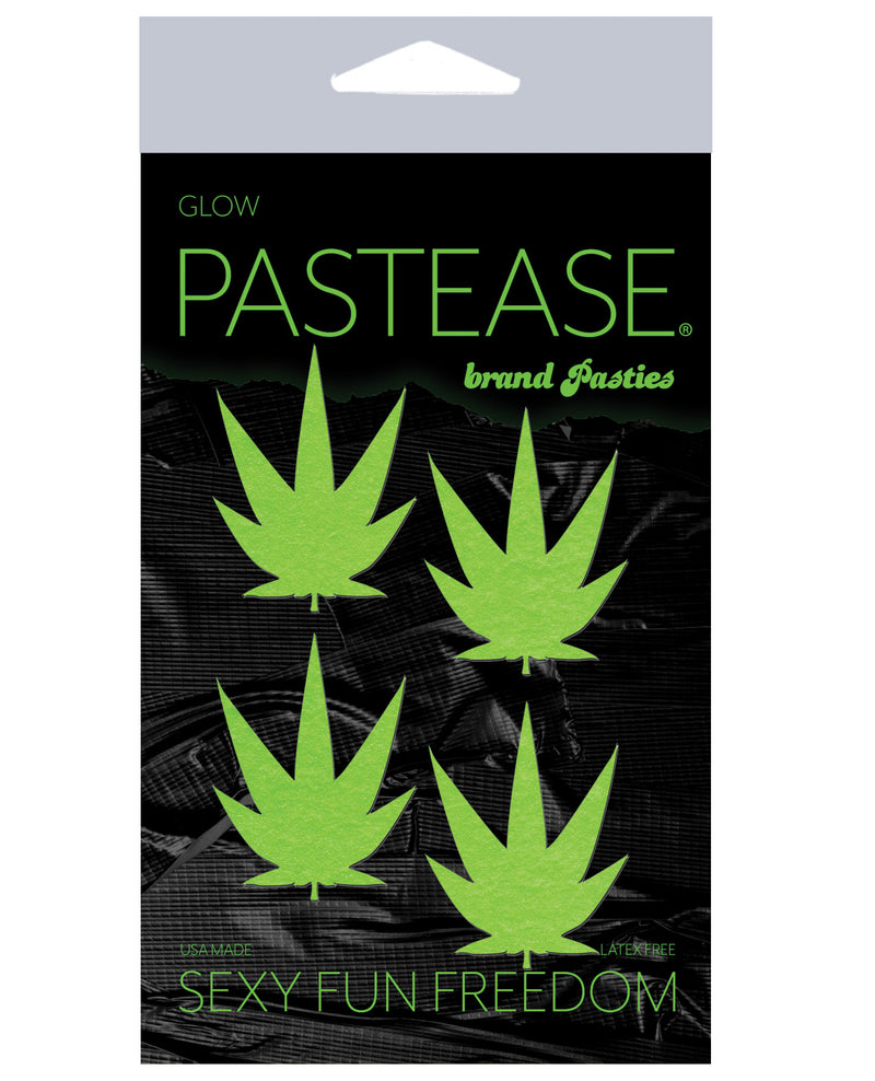 Pastease Petites Leaf - Glow in the Dark Green O/S Pack of 2
