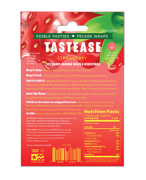 Pastease Tastease Tasty Sex Candy - Strawberry O/S
