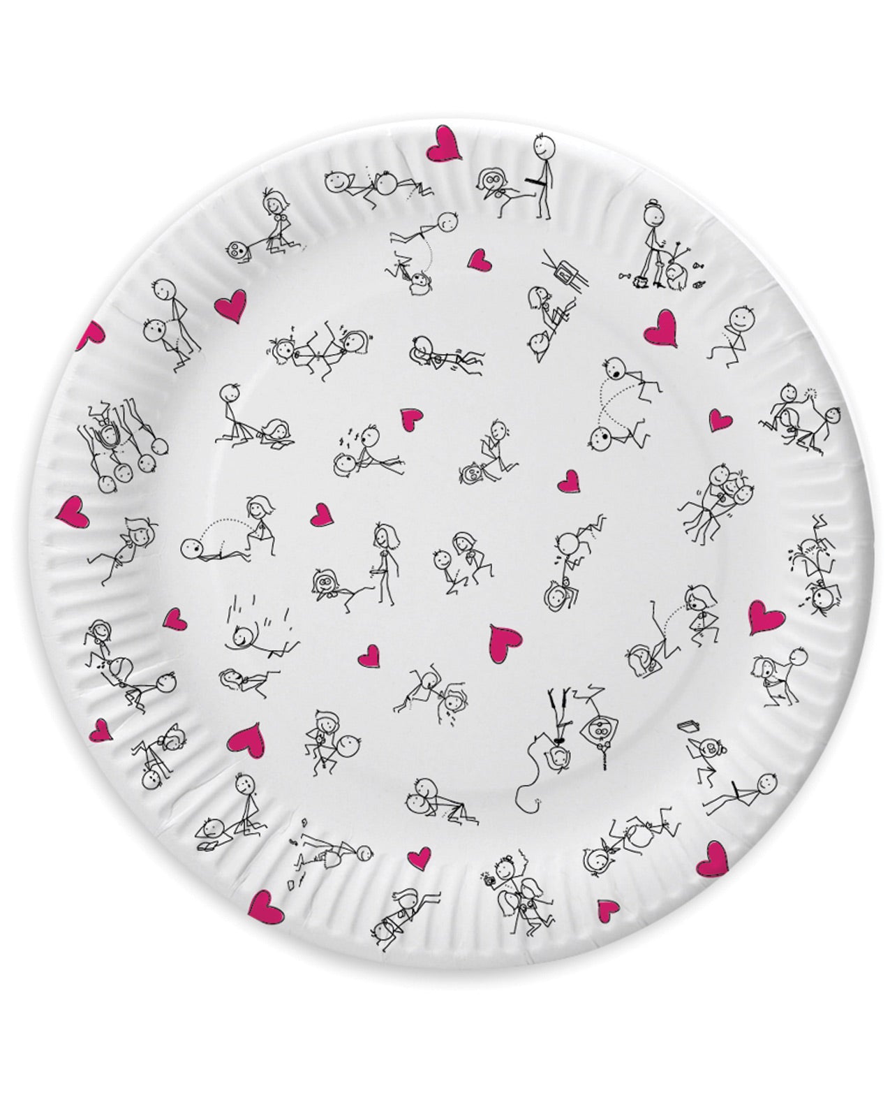 7" Dirty Dishes Position Plates - Bag of 8