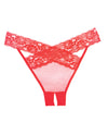 '=Adore Sheer & Lace Desire Panty Red O/S