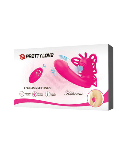 Pretty Love Katherine Wearable Butterfly Vibrator - Fuchsia