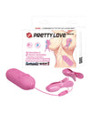 Pretty Love Romantic Wave II Estim & Vibrating Nipple Clip - Pink
