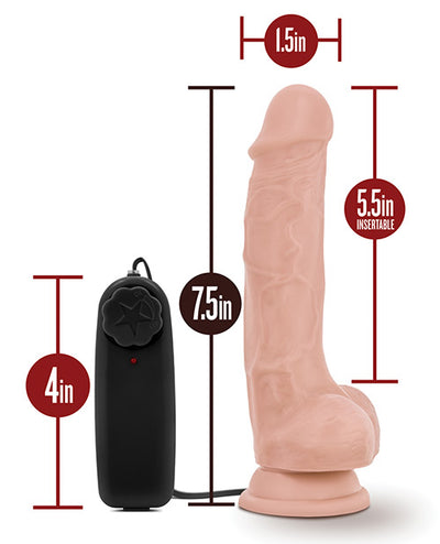 Blush Dr. Skin Dr. Tim 7.5" Cock w/Suction Cup - Vanilla
