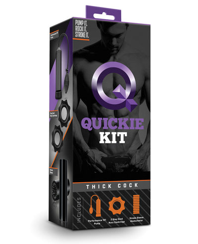 Blush Quickie Kit - Thick Cock Black