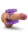 Blush Play With Me Double Play Dual Vibrating Cockring - Purple