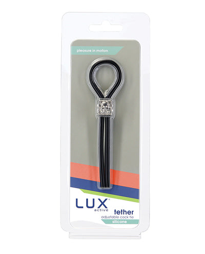 Lux Active Tether Adjustable Cock Tie - Black