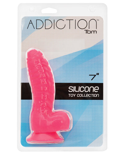 Addiction Tom 7" Dildo - Hot Pink