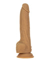 Naked Addiction 9" Thrusting  Dong w/Remote - Caramel