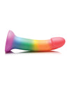 Curve Toys Simply Sweet 6.5" Phallic Rainbow Dildo