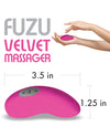 Fuzu Velvet Massager - Neon Pink