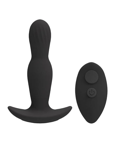A Play Expander Rechargeable Silicone Anal Plug w/Remote - Black
