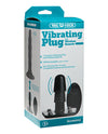 Vac-U-Lock Vibrating Remote Plug w/Snaps - Black