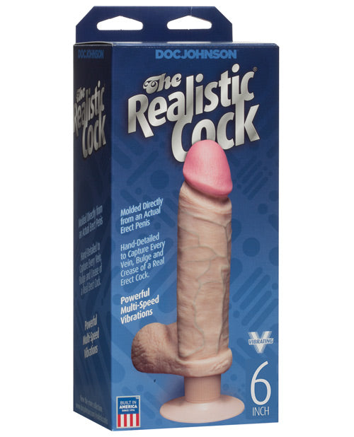 The Vibro 6" Realistic Cock