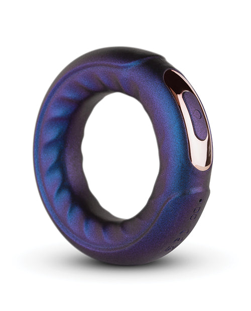 Hueman Saturn Vibrating Cock/Ball Ring - Purple