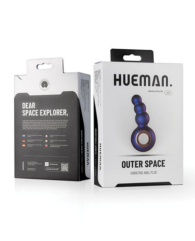 Hueman Outer Space Vibrating Anal Plug - Purple