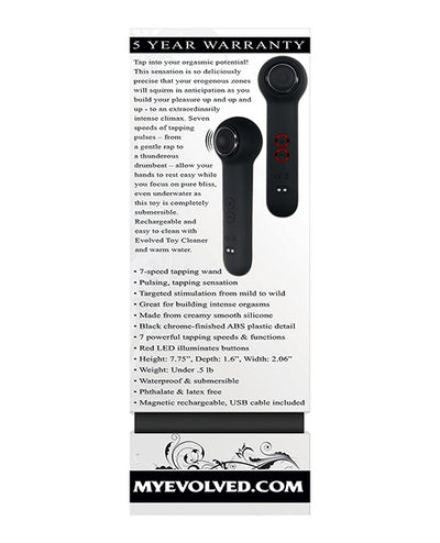 Evolved Tap Dance Tapping Wand - Black