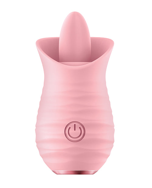 Luv Inc. Tongue Flickering Vibrator - Pink