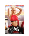 Vibes Extra Spicy Halter Bralette & Cheeky Panty Chili Red M/L