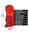 Pleasure Package We're Going to Need a Safe Word Satin Blind Fold, Wrist & Ankle Sash - Red