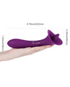 =Adele Clit Licking Tongue Vibrator w/ G Spot Stimulator - Purple