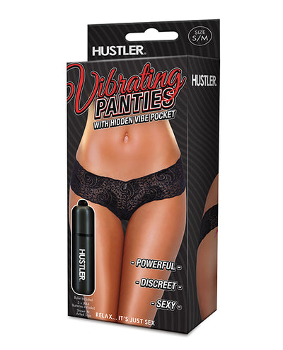 Hustler Vibrating Panties w/Bullet Black