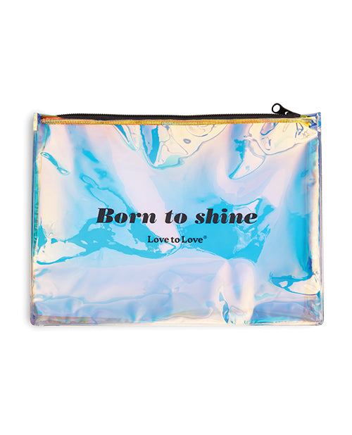 '=Love to Love Born to Shine Pouch - Black Onyx