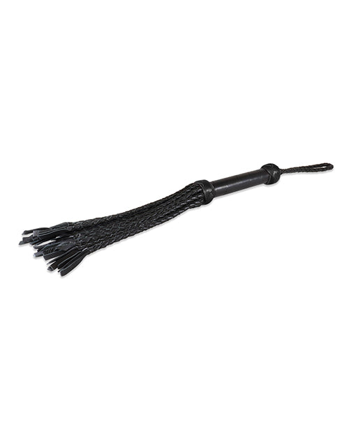 Sultra 16" Lambskin Wrapped Grip Flogger - Black