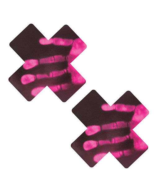 Neva Nude Temperature Reactive X Factor Pasties - Neon Pink