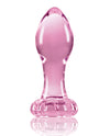 Crystal Flower Butt Plug - Pink