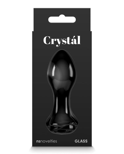 Crystal Rose Butt Plug - Black