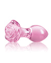 Crystal Rose Butt Plug - Pink