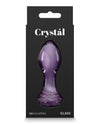 Crystal Rose Butt Plug - Purple